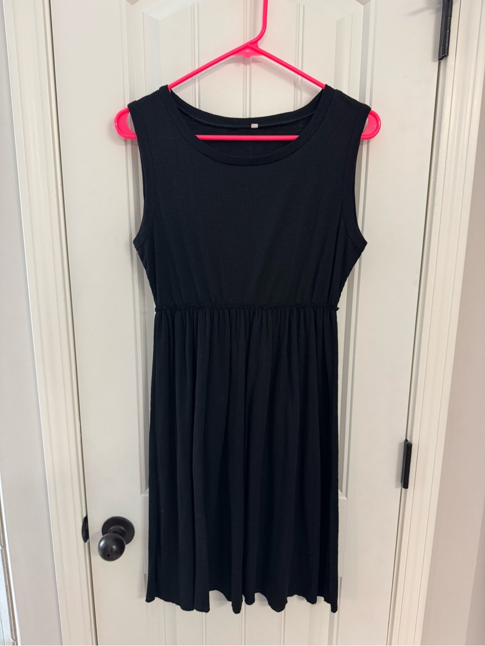 Classic Black Sleeveless Midi Dress